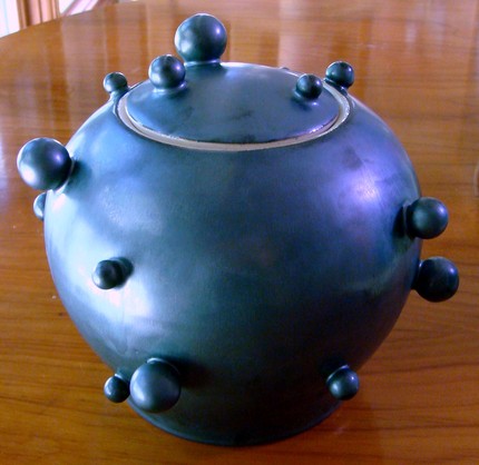 Porcelain Ginger Jar in Gunmetal
