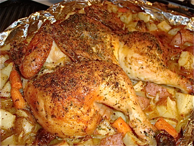 Finished chicken