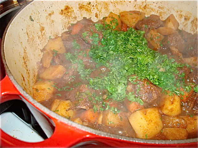 Add the parsley