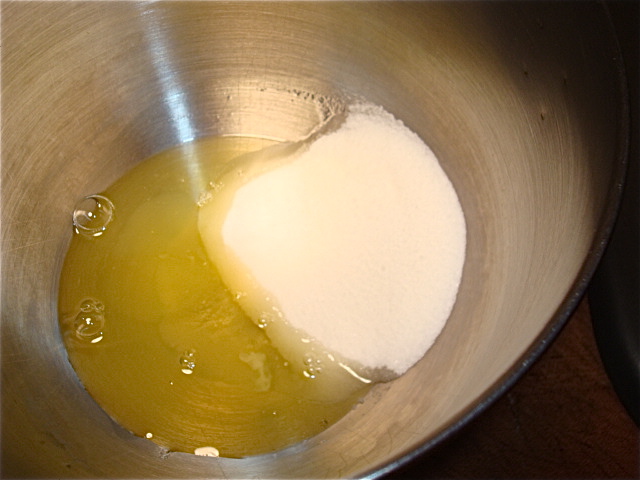 Egg whites and sugar