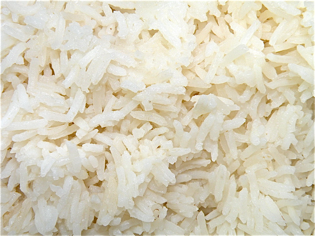 Cooked basmati rice