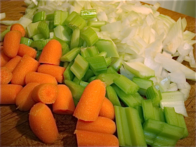 Toss in the veggies