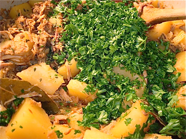 Add the parsley