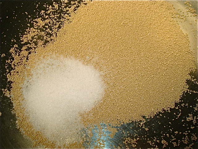 Yeast and sugar