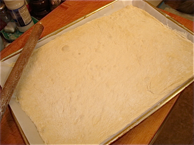Your rolled dough should look about like this