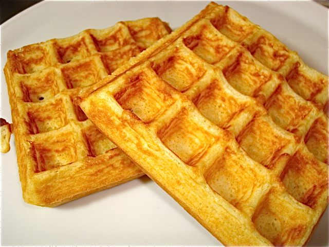 Cooked waffles