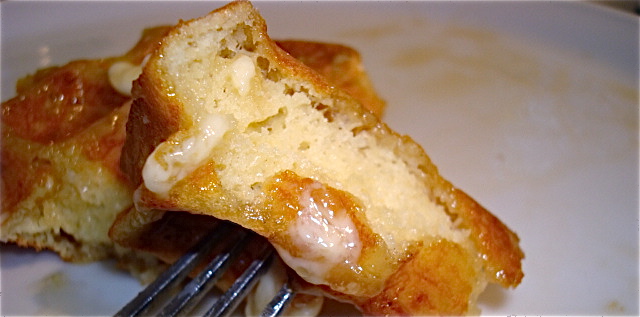 Crisp on the outside, soft and eggy on the inside