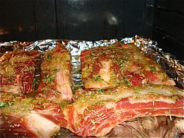 Into the oven!