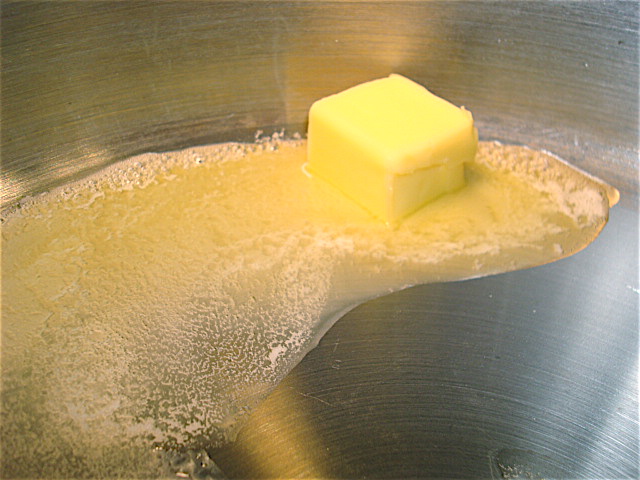 Melt 2 Tbls. of butter