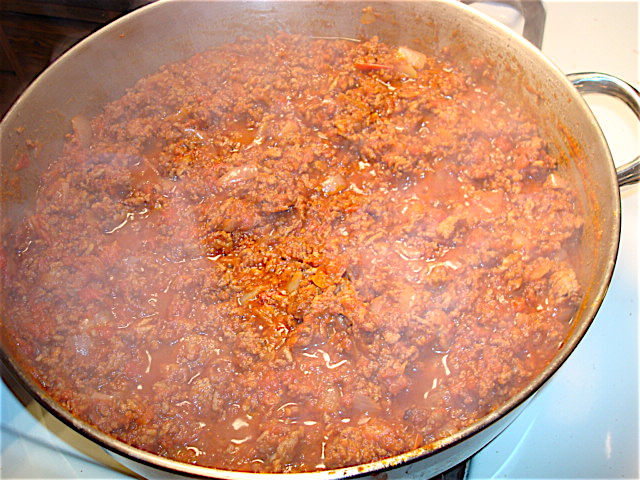 Stir to incorporate the ground tomatoes