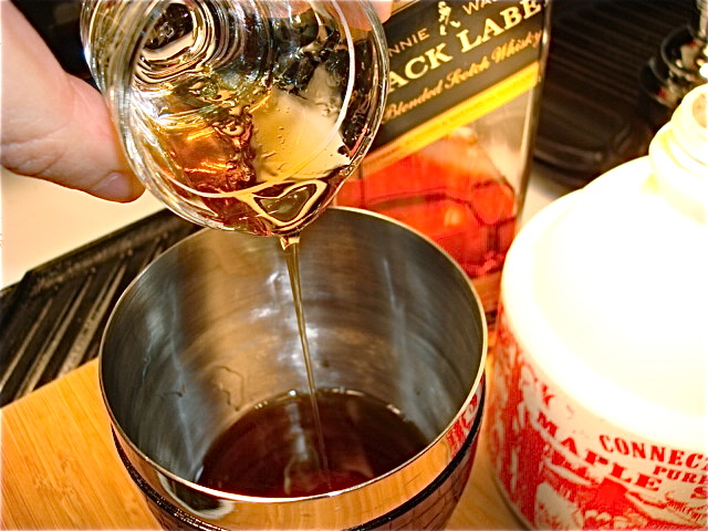 Add the maple syrup