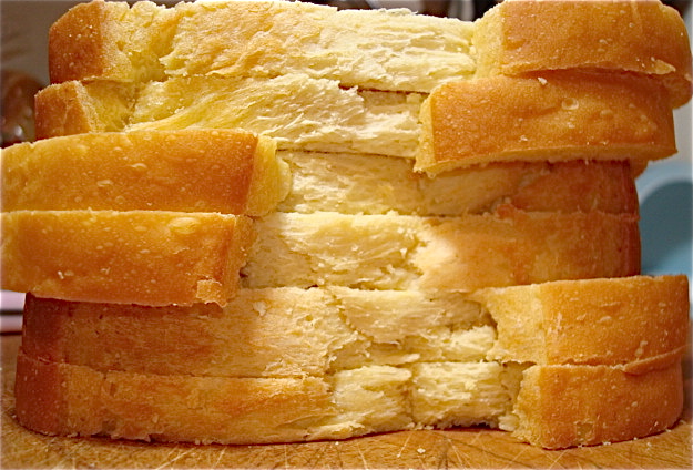 Start with 6 pieces of potato bread