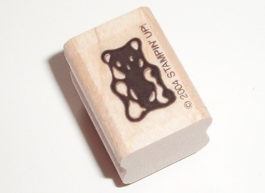 Gummi Bear Stamp from Faeriesmak and Stampin Up at Etsy.com