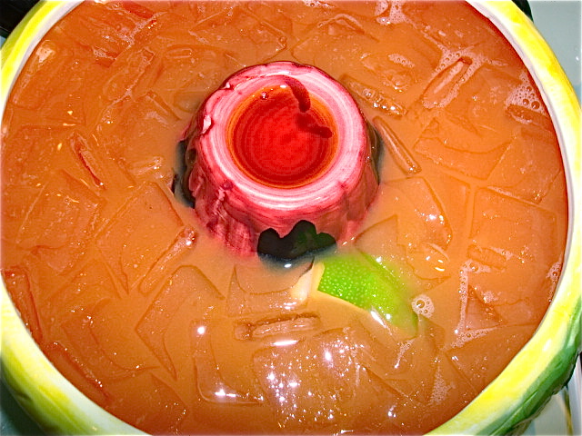 Scorpion bowl cocktail