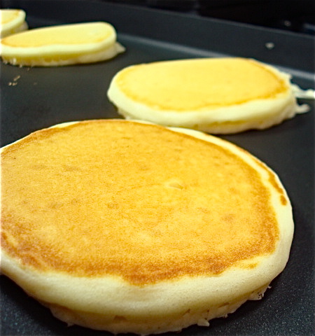 Flipped pancakes