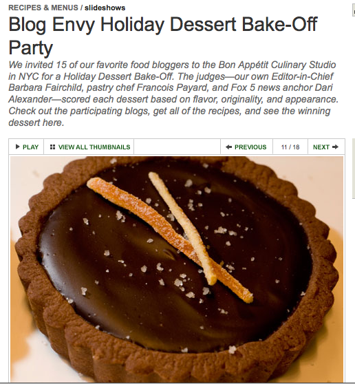 Bon Appetit Holiday Bake-Off Party