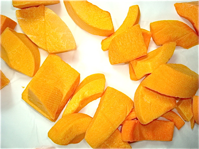 Spread the squash out on your pan