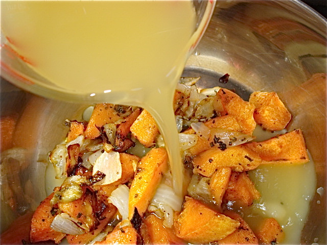 Add the chicken broth
