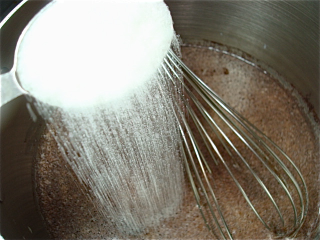 Add the sugar