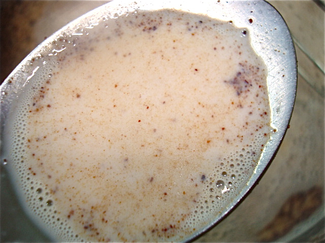 Flecked with cocoa-y goodness