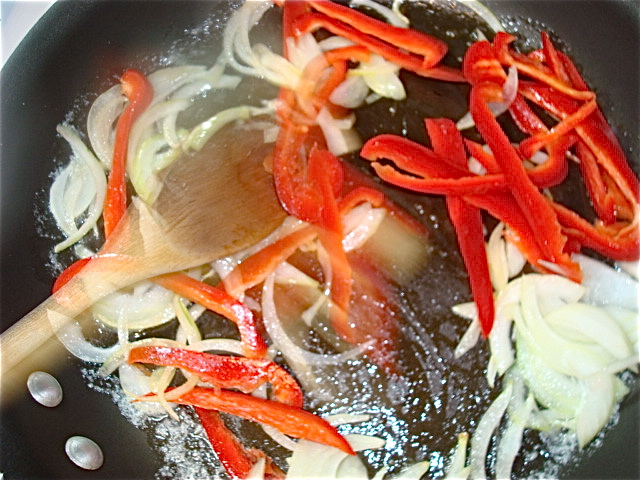 Stir the veggies