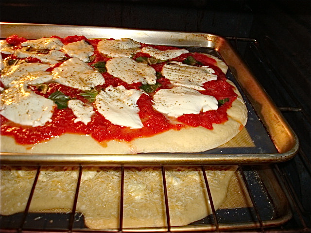 Into the oven!