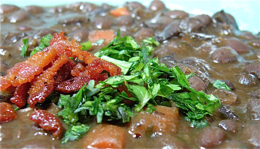 Smokey Black Bean Soup with Orange & Cilantro