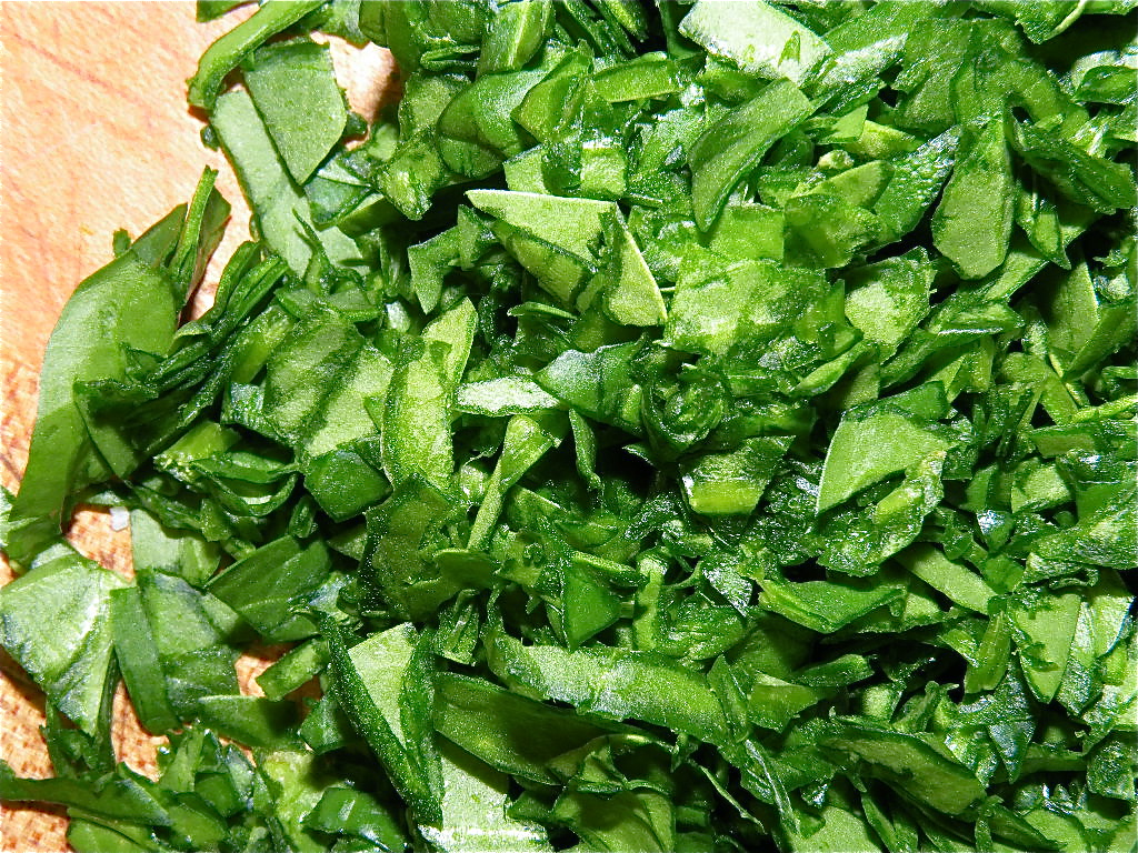 Chopped spinach