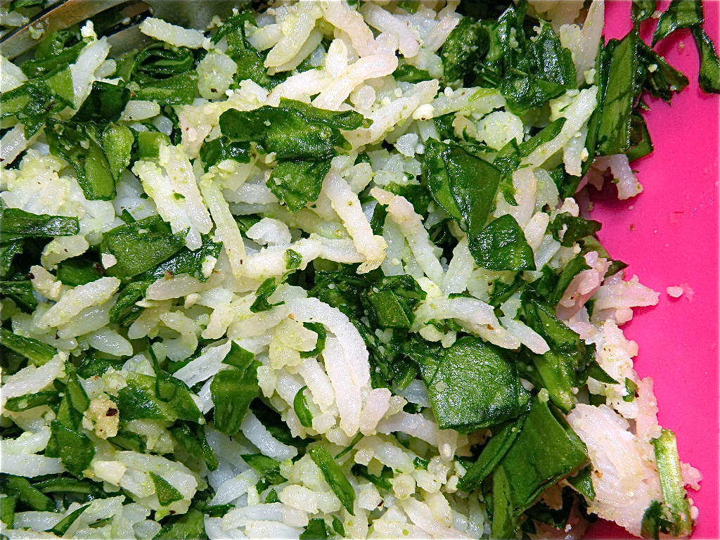 Garlic & Spinach Parmesan Rice