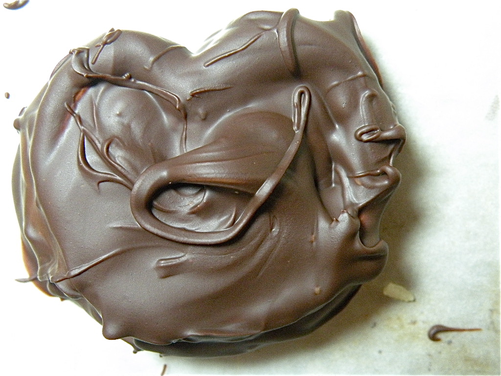 Chocolate-Covered Peanut Butter Heart