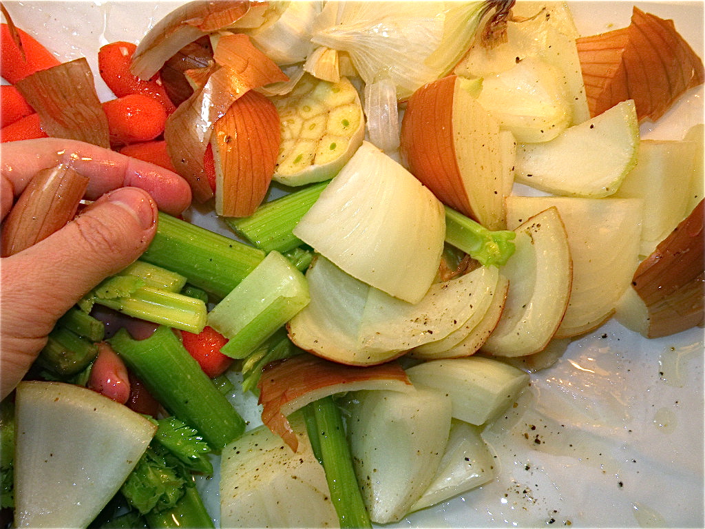 Basic Homemade Chicken Stock at The Hungry Mouse