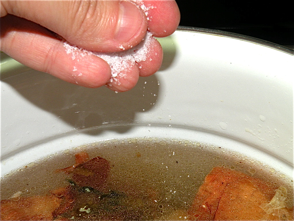 Basic Homemade Chicken Stock at The Hungry Mouse
