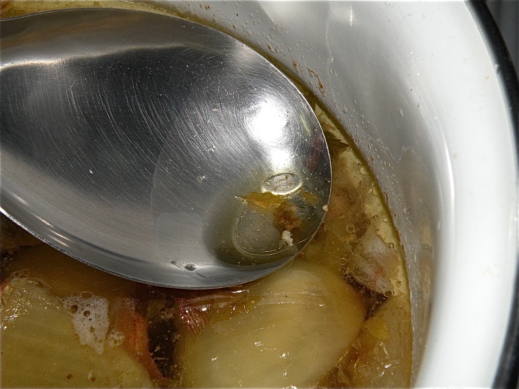 Basic Homemade Chicken Stock at The Hungry Mouse