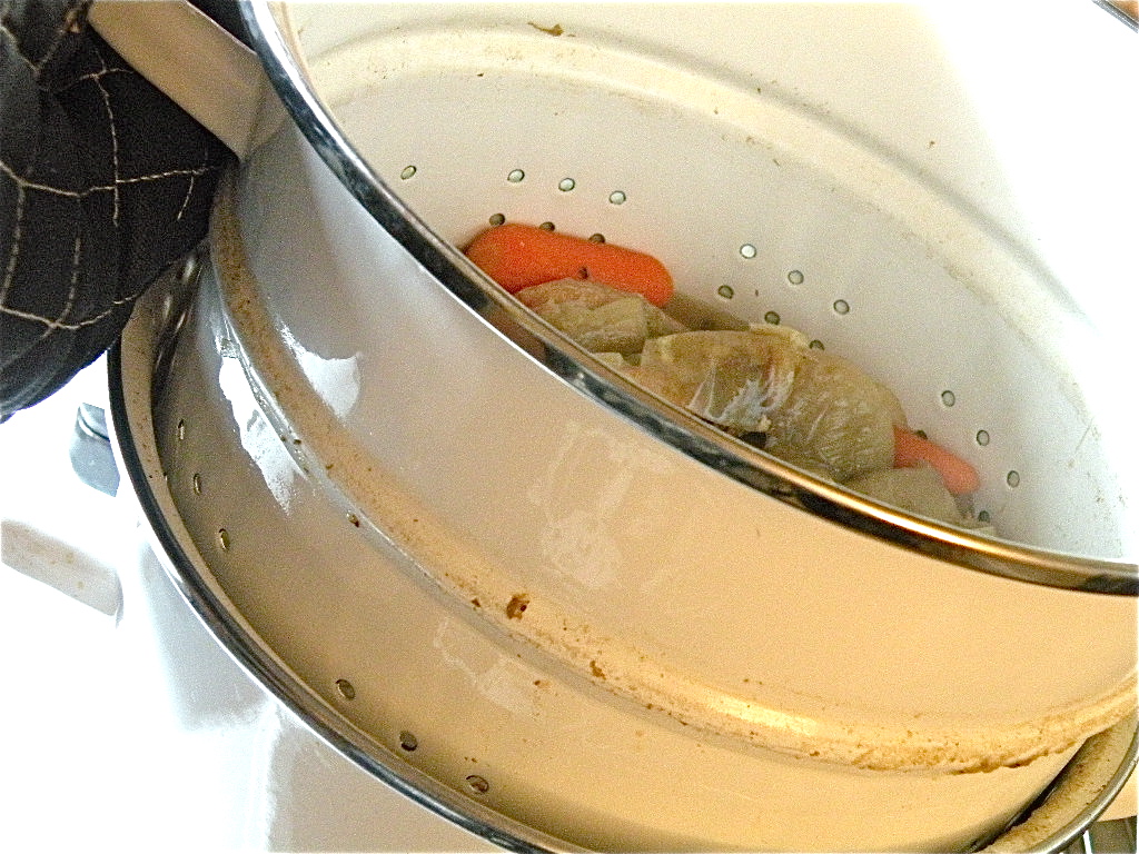 Basic Homemade Chicken Stock at The Hungry Mouse