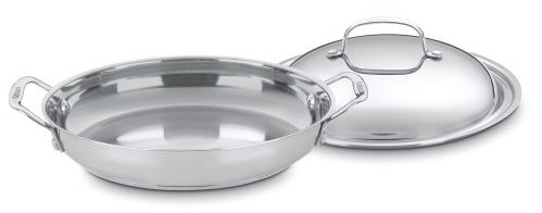 Cuisinart Chef\'s Classic Stainless 12-Inch Everyday Pan with Medium Dome Cover