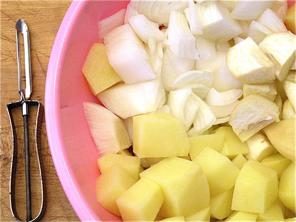 Chopped veggies