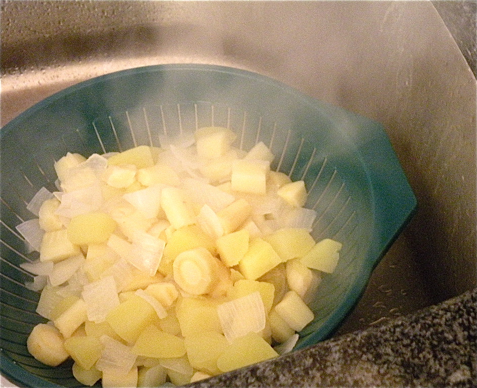 Drain the veggies well