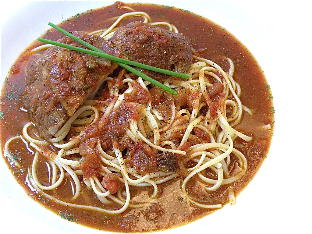 Rustic, Family-Style Pork with Red Sauce