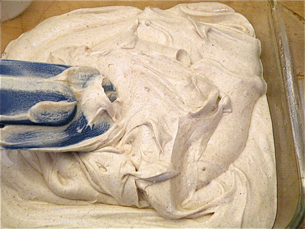 Smooth down the batter
