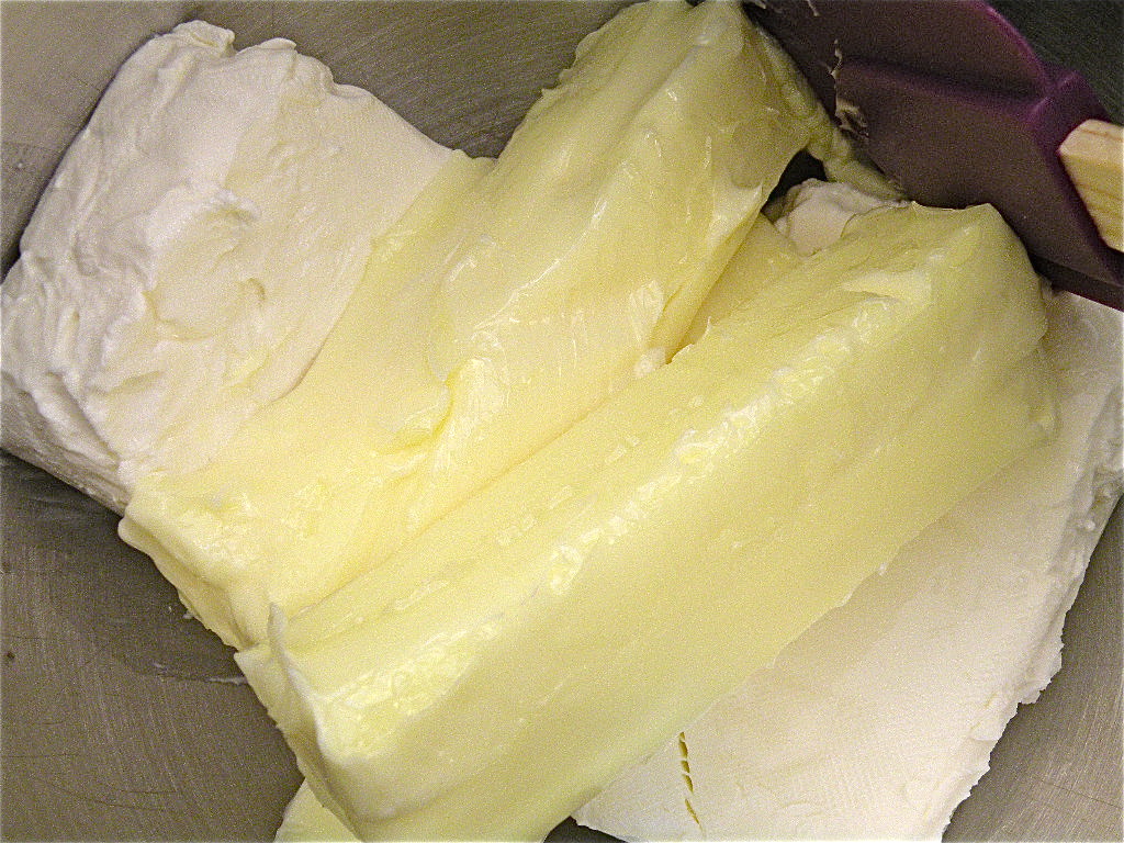 Butter and cream cheese