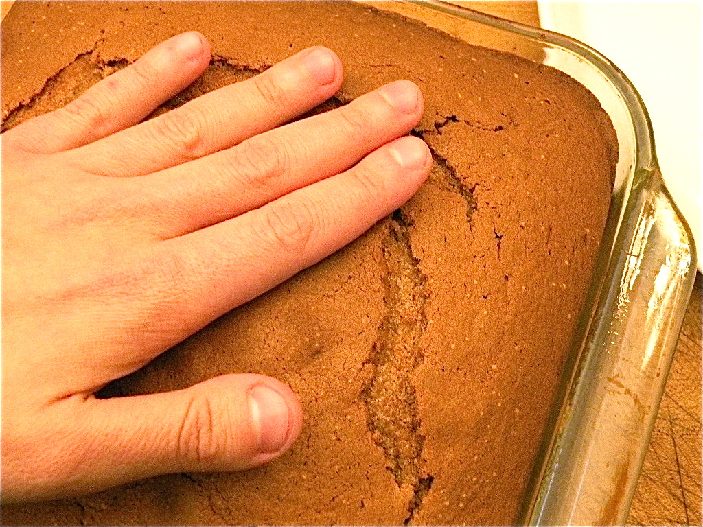 Remove the cake from the pan
