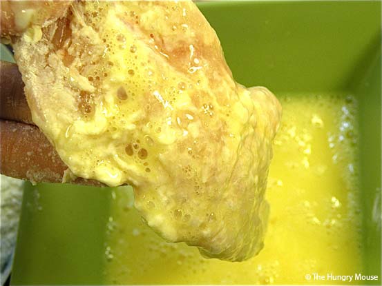 Dip in egg