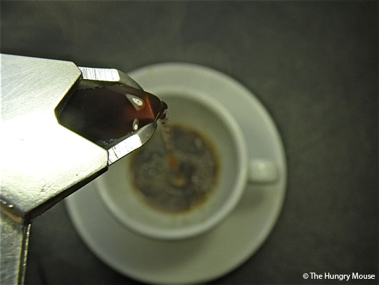 How to make stovetop espresso: Serve and enjoy!