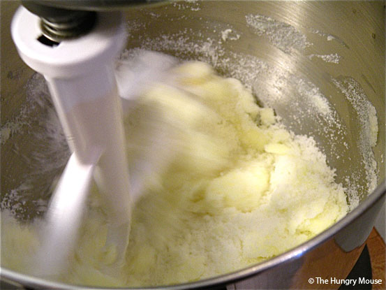 Cream the butter + sugar