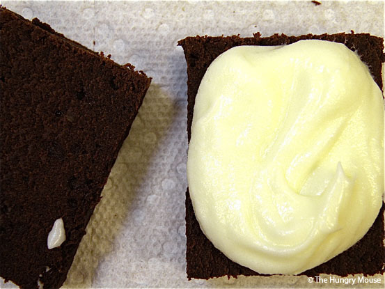Fill the brownie