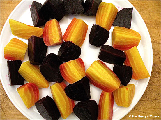 Arrange the beets on your serving plate