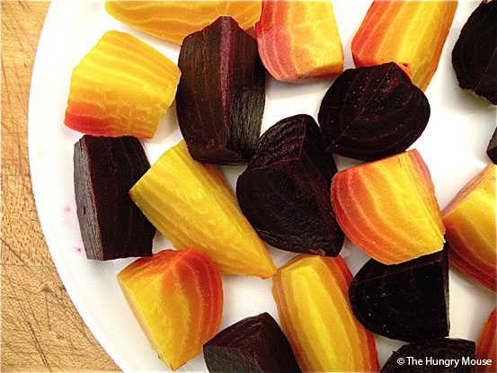 Arrange the beets on your serving plate