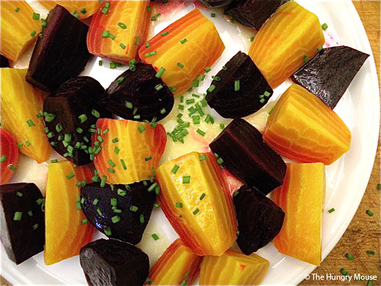 Warm Beet Salad with Orange Vinaigrette