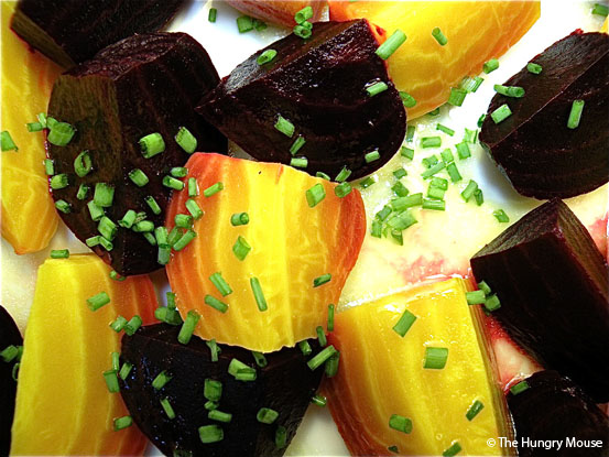 Warm Beet Salad with Orange Vinaigrette