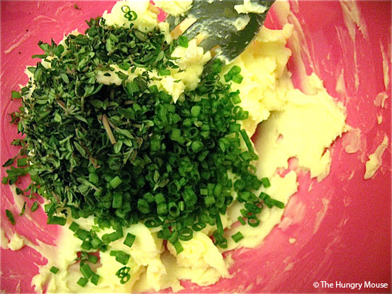 Fresh Herb Compound Butter at The Hungry Mouse
